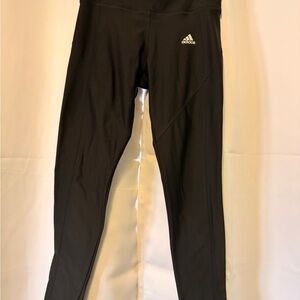 Adidas Black Leggings Woman Size M Climawarm Warm